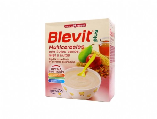 Blevit Plus Multicereales Frutos Secos, Miel y Frutas 600g